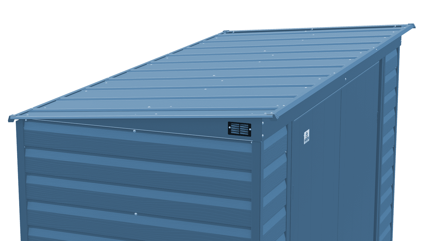 Arrow Select Steel Storage Shed, 8x4, Blue Grey