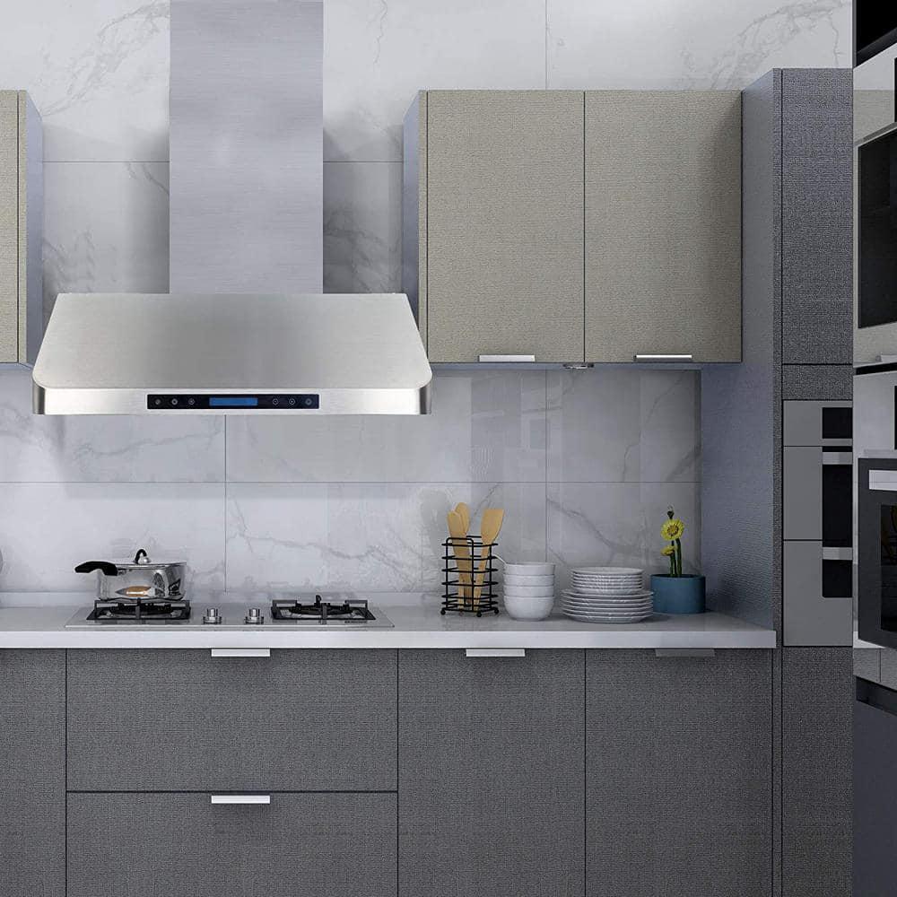 Home Beyond 30 in Under Cabinet Range Hood With Light in Stainless Steel