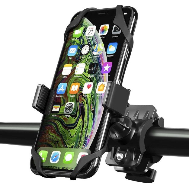 Insten 360 Universal Bike Cell Phone Holder Mount For Motorcycle amp Bicycle Compatible With Iphone 12 12 Pro Max 11  Galaxy Android