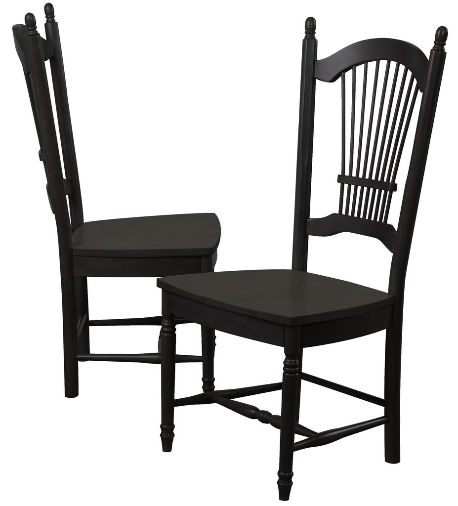 Sunset Trading Black Cherry Selections 42 Allenridge Dining Chair In Antique Black ( Set of 2 ) - Sunset Trading DLU-C07-AB-2