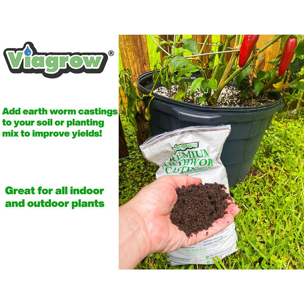 Viagrow 6 lbs. Earthworm Castings (3-Pack) VEWC6-3