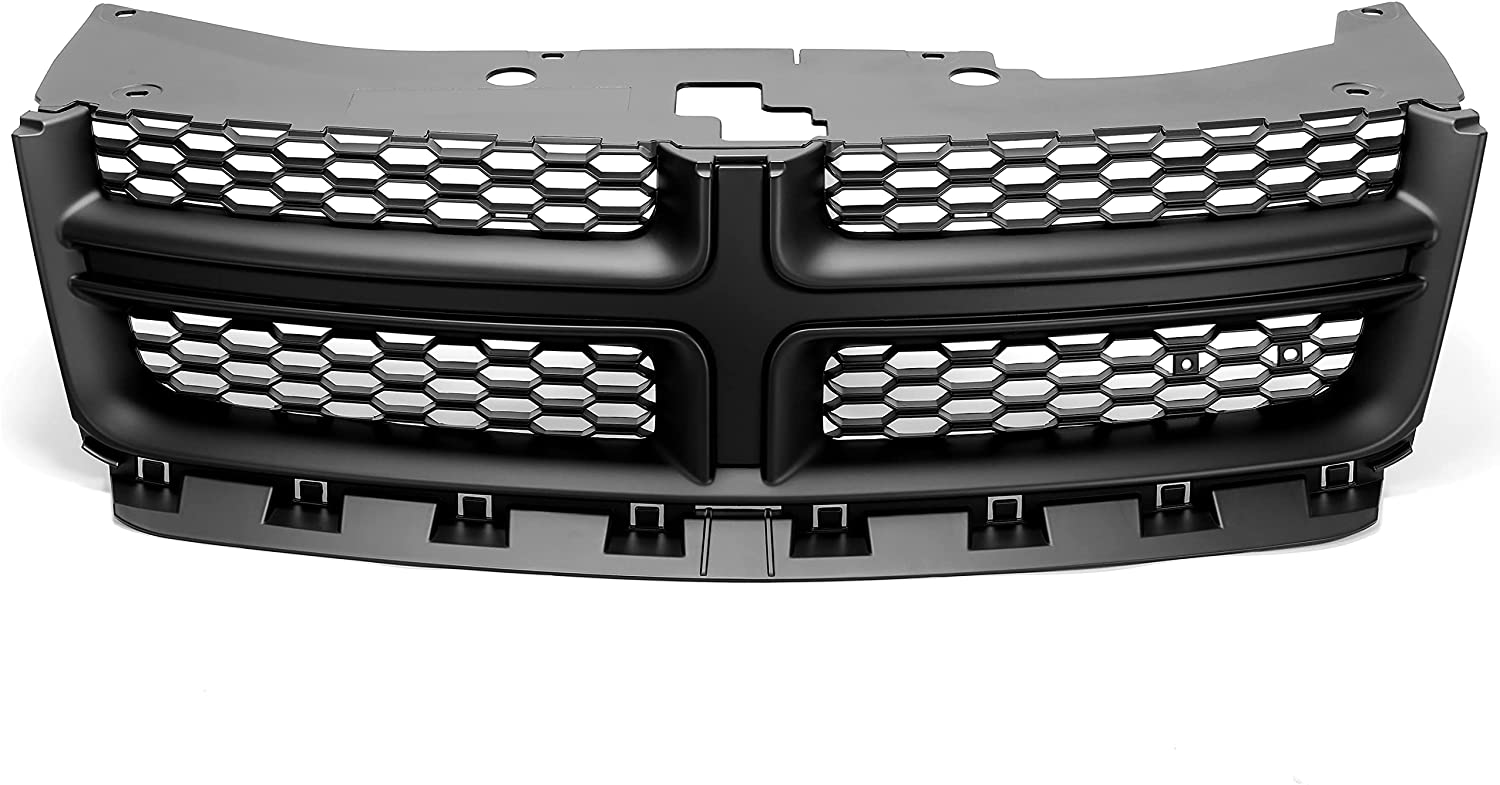 Kojem Front Face Bar Upper Grille Assembly Painted for 2011 2012 2013 2014 Dodge Avenger Replaces CH1200349 68102307AC