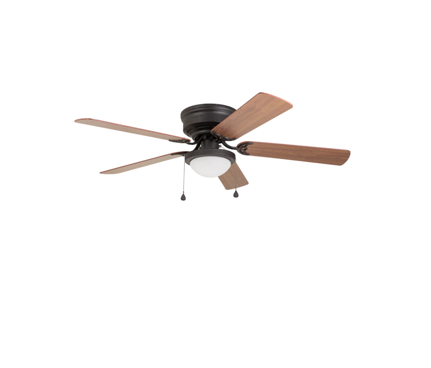 Harbor Breeze 41690 Armitage 52-in Bronze LED Indoor Flush Mount Ceiling Fan with Light (5-Blade)