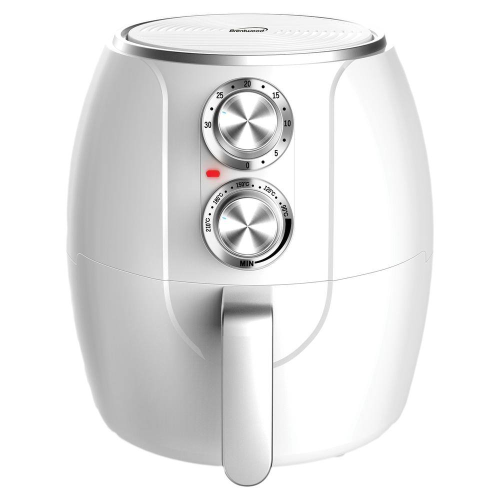 Brentwood Appliances 3.2 qt. White Electric Air Fryer with Timer and Temperature Control AF-300W