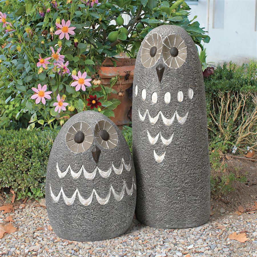 Design Toscano Ogling Outdoor Owl Garden Statue: Set of Two