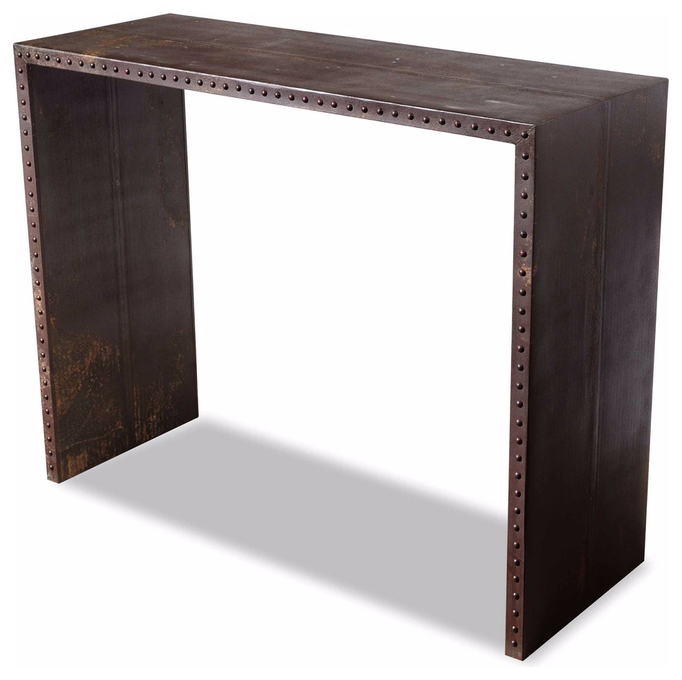 Brown Waterfall Console   Console Tables   by The Global Craftsman  Houzz