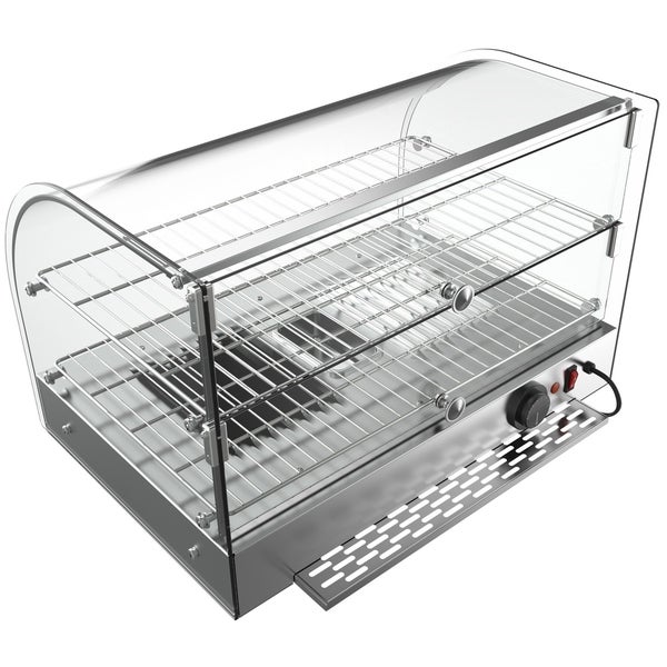 22-Inch Commercial Countertop Food Warmer Display Case Merchandiser 1.5 cu.ft.