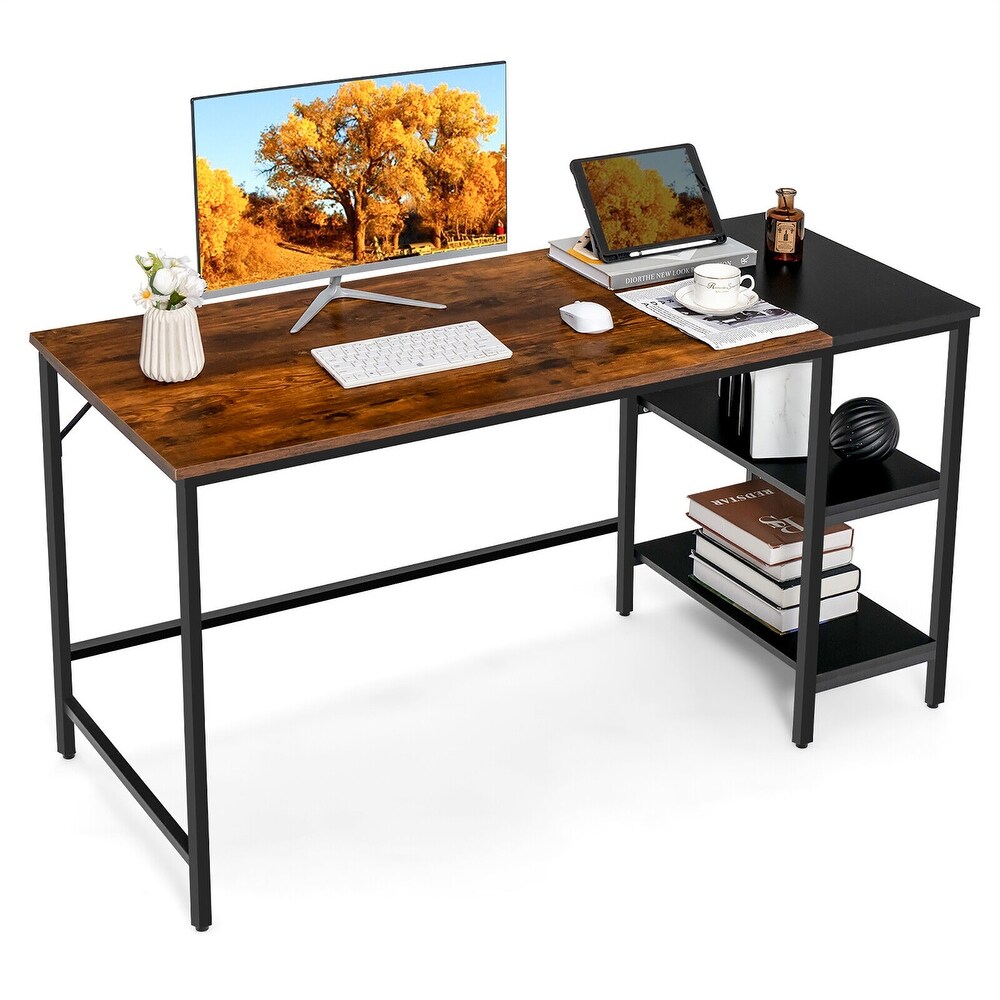 Costway 55'' Computer Desk Writing Workstation Study Table Home Office