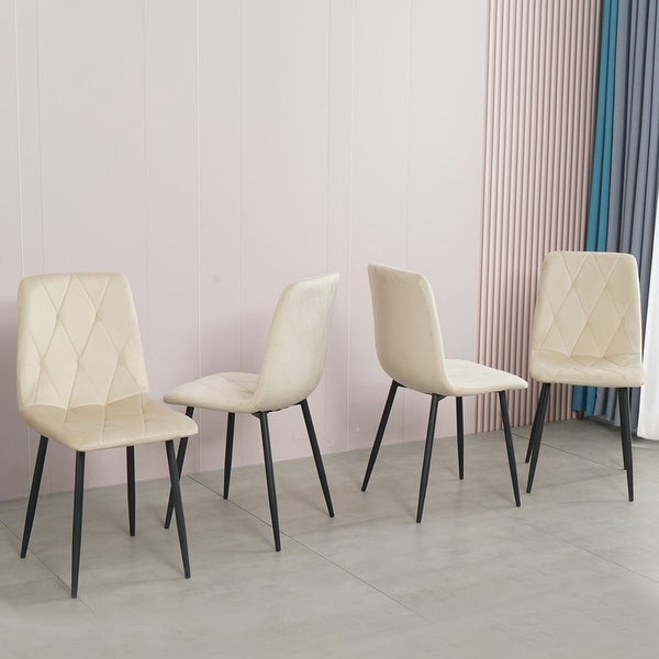 Modern Velvet Dining Kitchen Chair (set of 4)