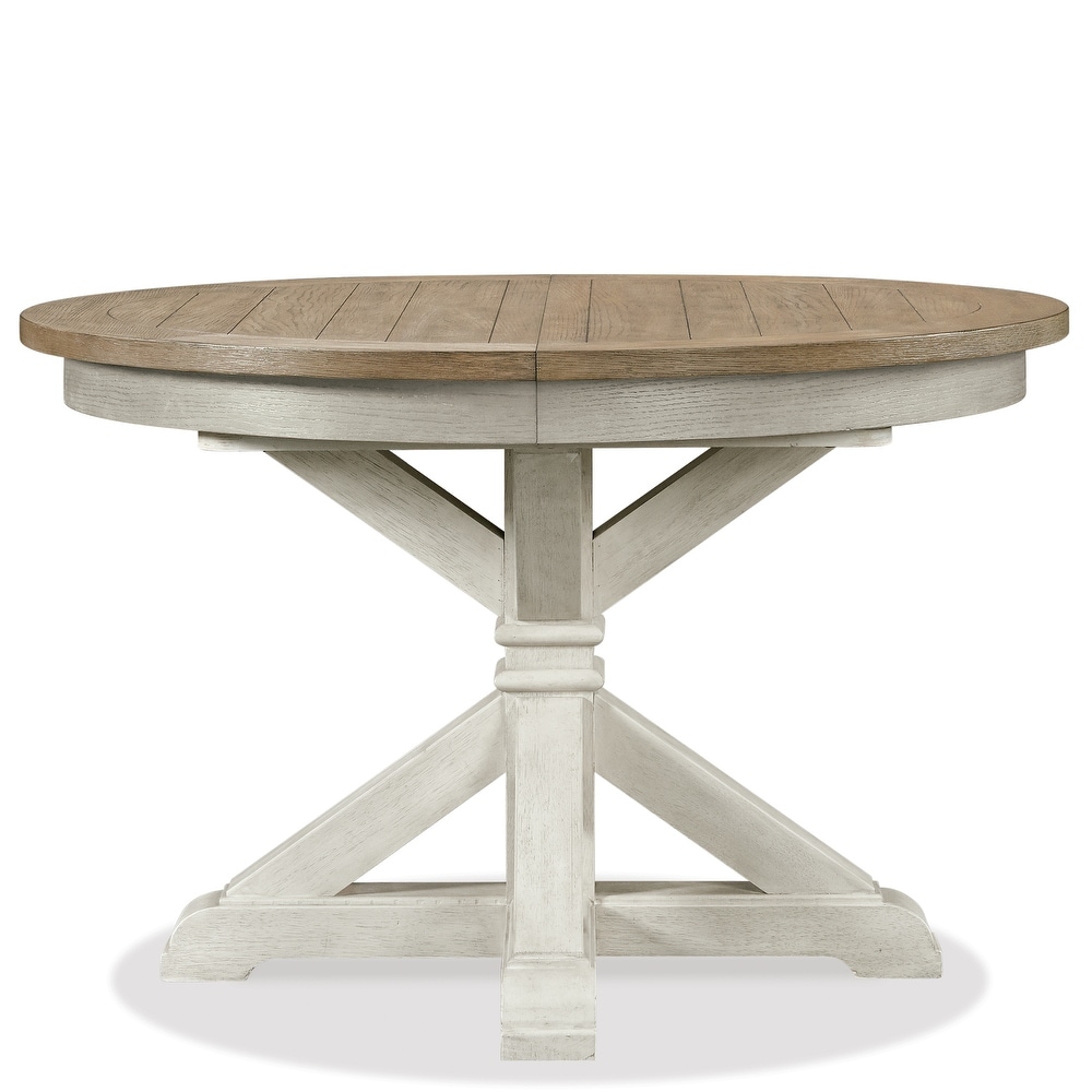 Roundhill Furniture Harola Round Pedestal Dining Table with 18\