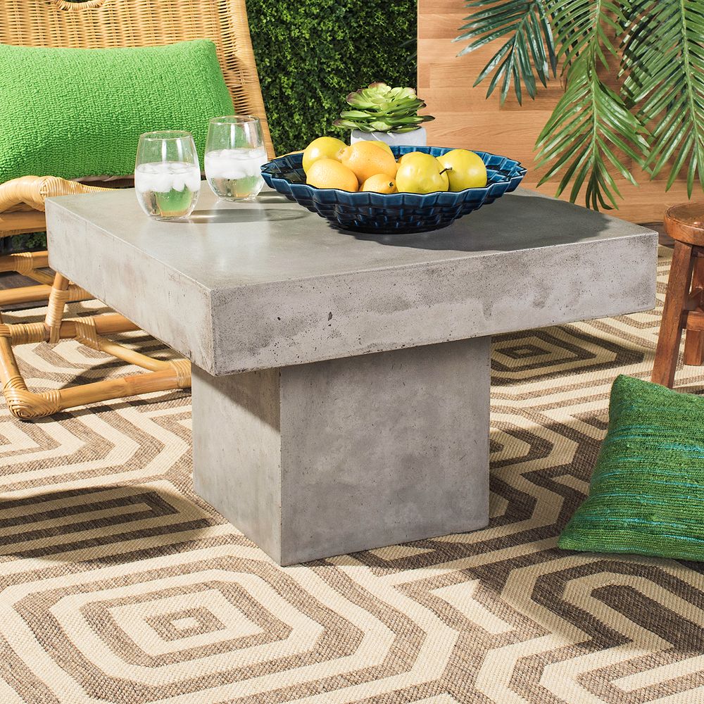 Safavieh Square Indoor / Outdoor Concrete Coffee Table