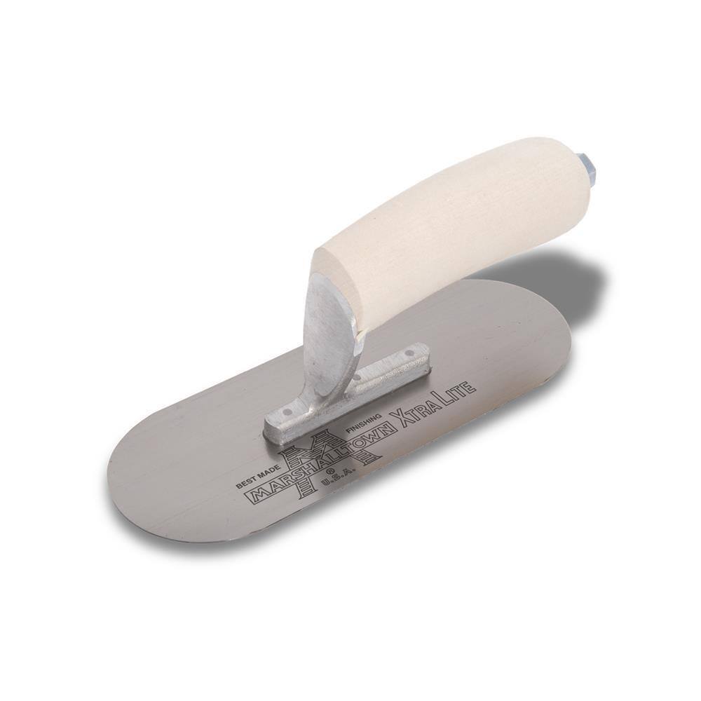 MARSHALLTOWN 8 in. x 3 in. Pool Trowel - Curved Wood Handle SP83