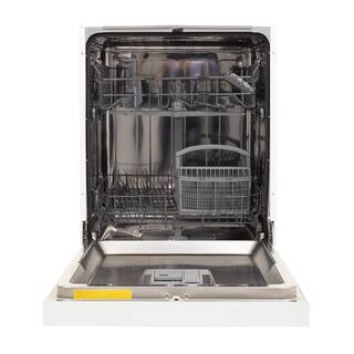 Magic Clean 24 in. White Front Control Dishwasher with Stainless Steel Tub MCDW24WI