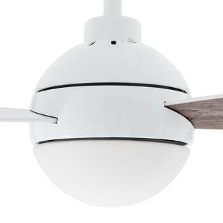 Home Decorators Collection Alisio 44 in. LED White Ceiling Fan with Light and Remote Control YG768A-WH