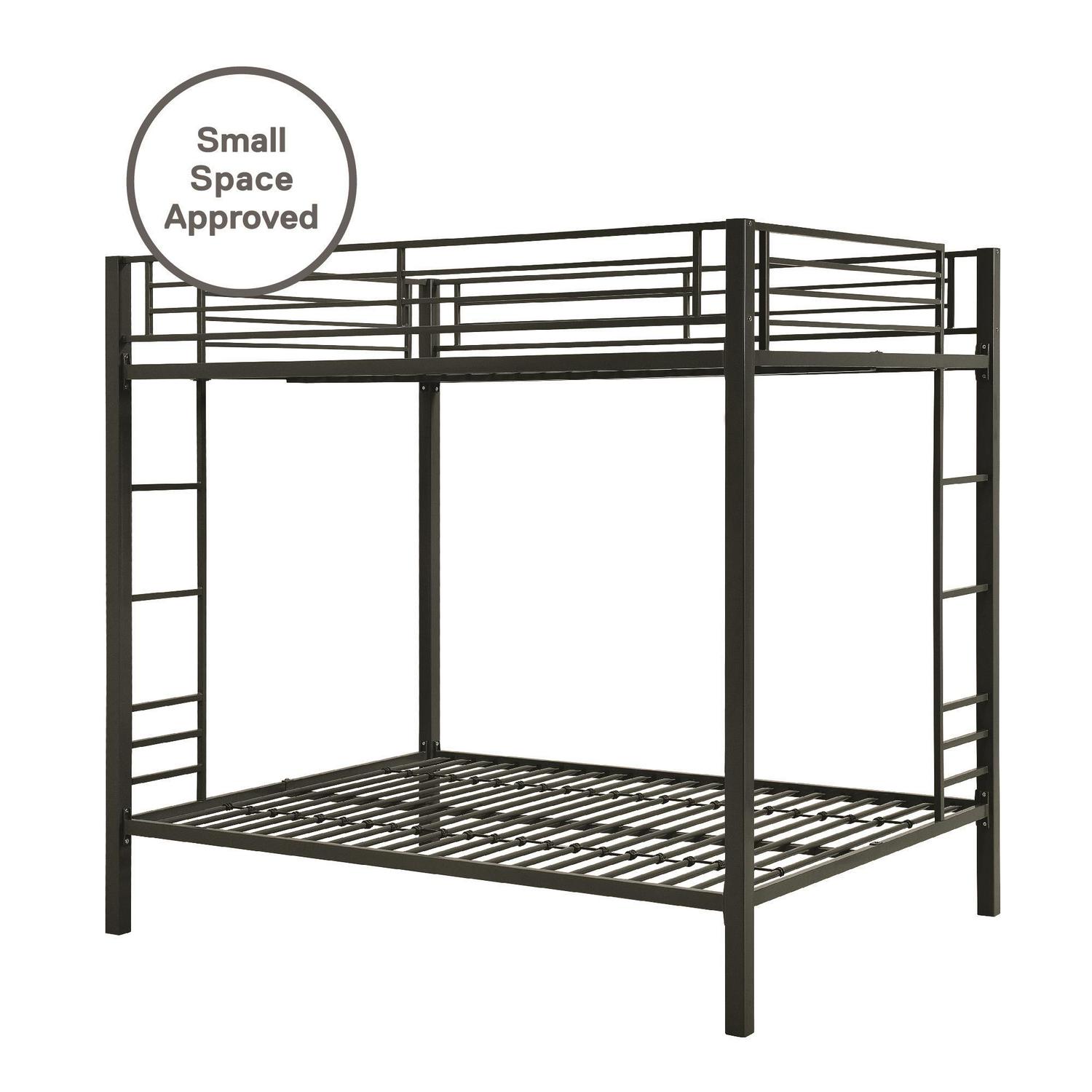 DHP Sidney Full over Full Metal Bunk Bed， Black