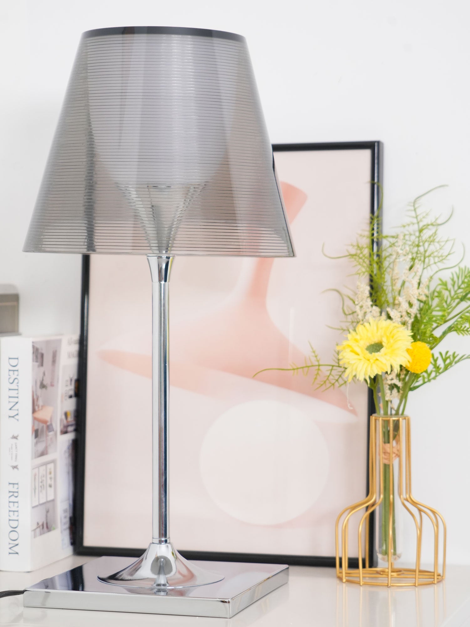 Chrome Prism Table Lamp