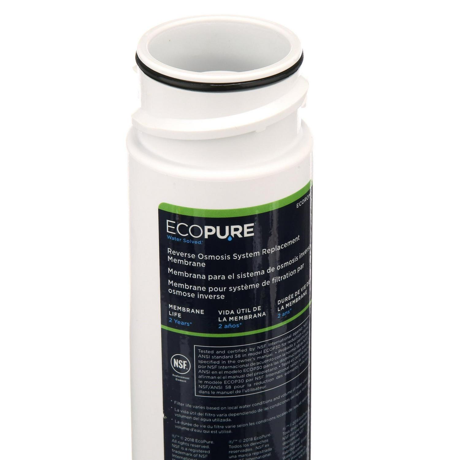 EcoPure ECOROM Reverse Osmosis Under Sink Replacement Water Membrane