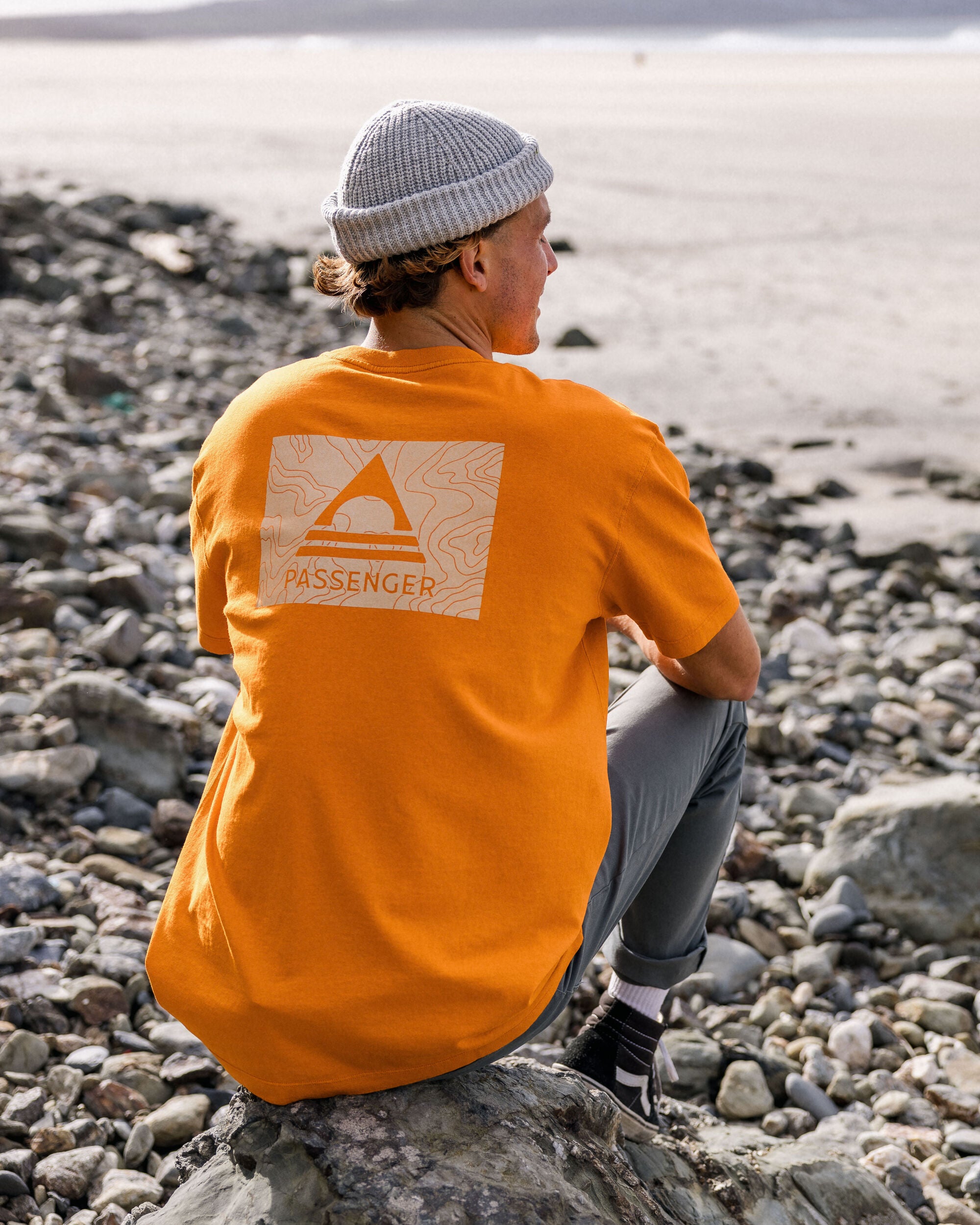 Purpose Recycled Relaxed Fit T-Shirt - Sunrise Orange