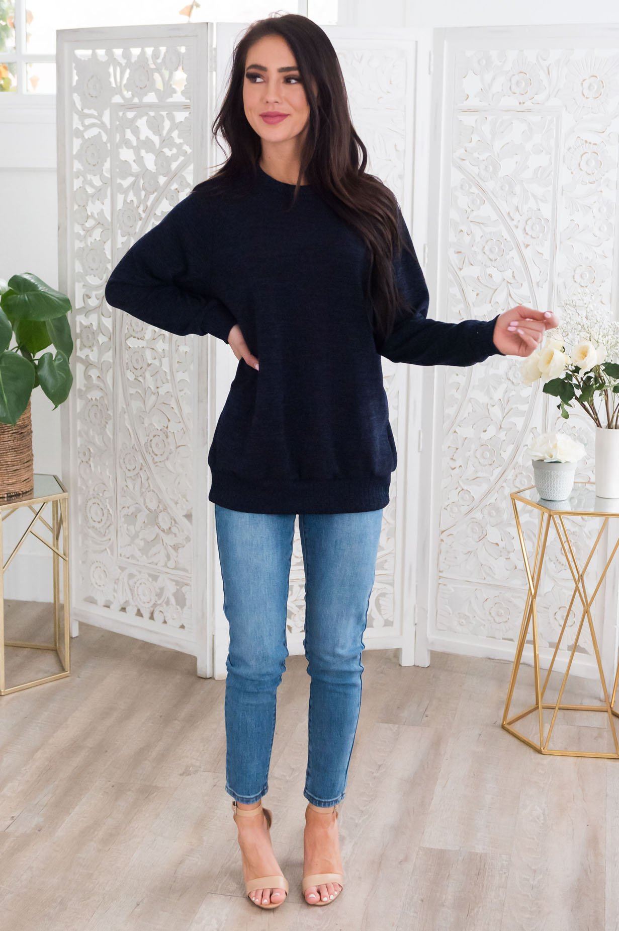 Spring Forward Modest Sweater