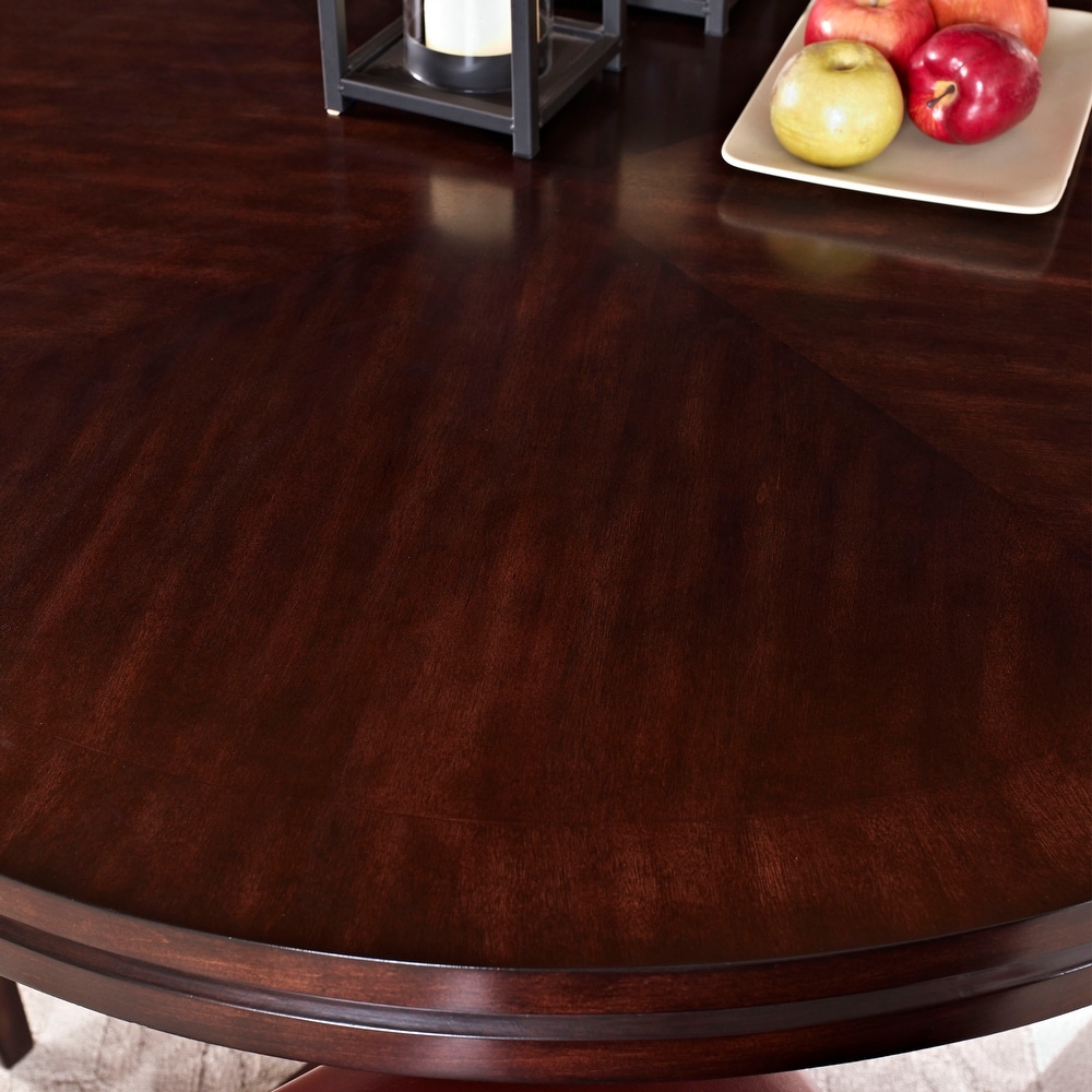 Hampton 72 inch Round Dining Table with Optional Lazy Susan by Greyson Living