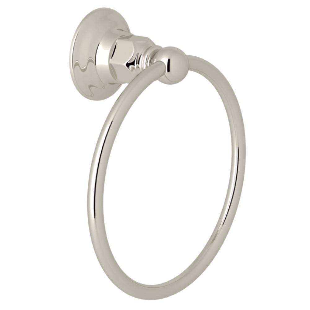 ROHL Italian Bath Towel Ring in Polished Nickel ROT4PN