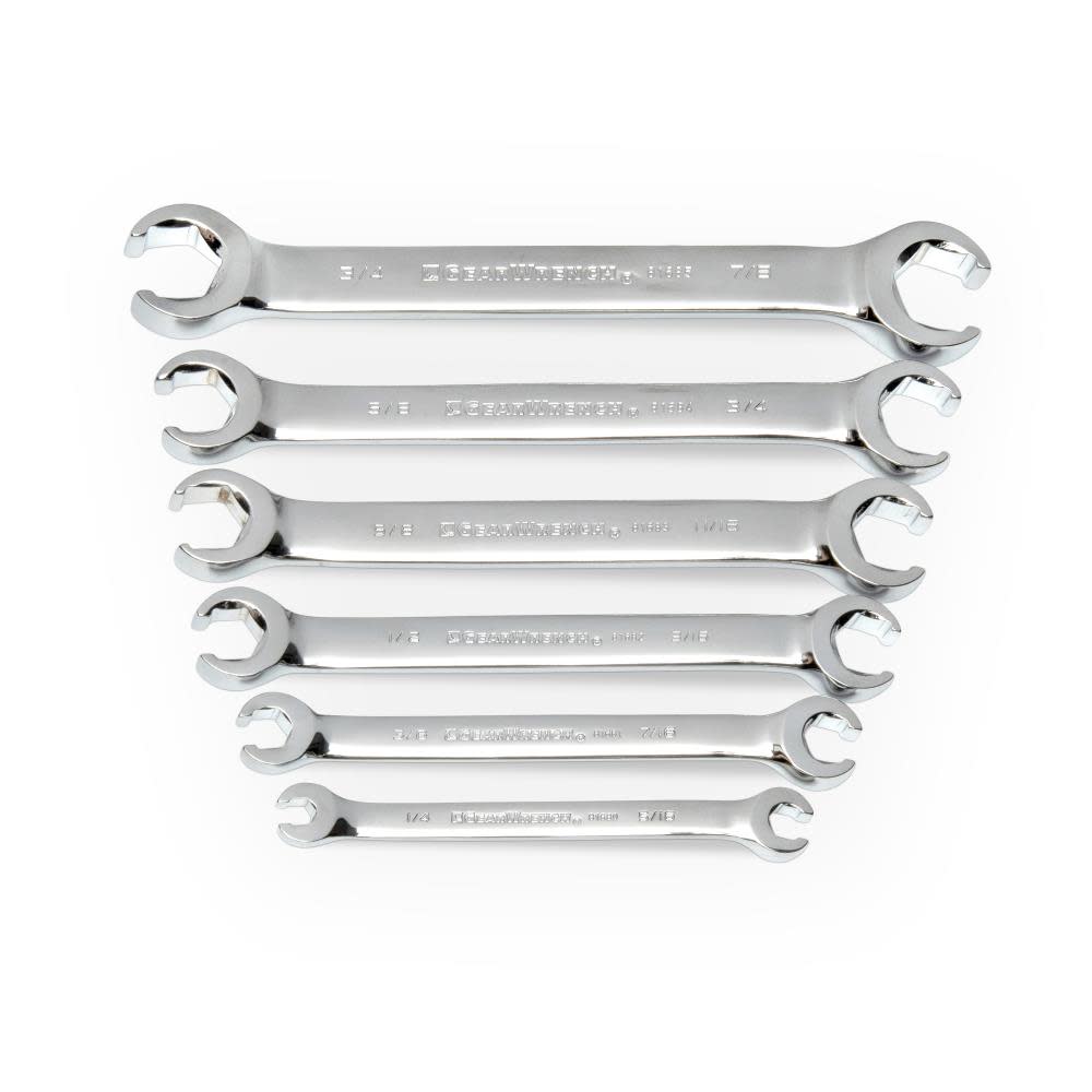 GEARWRENCH Flare Nut Wrench Set 6 Pc. SAE 81907 from GEARWRENCH