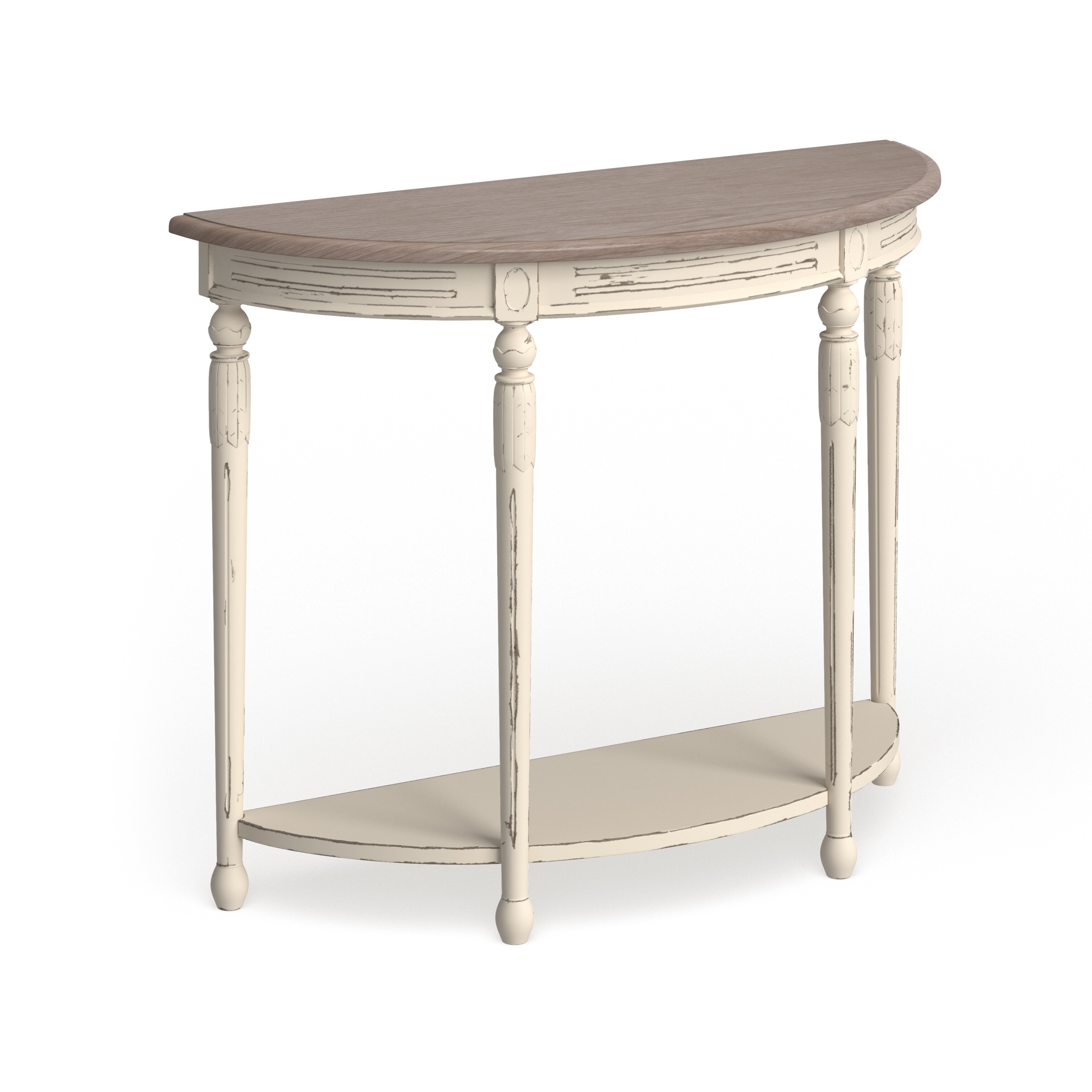 The Gray Barn Melody Fields Wood Traditional French Console Table