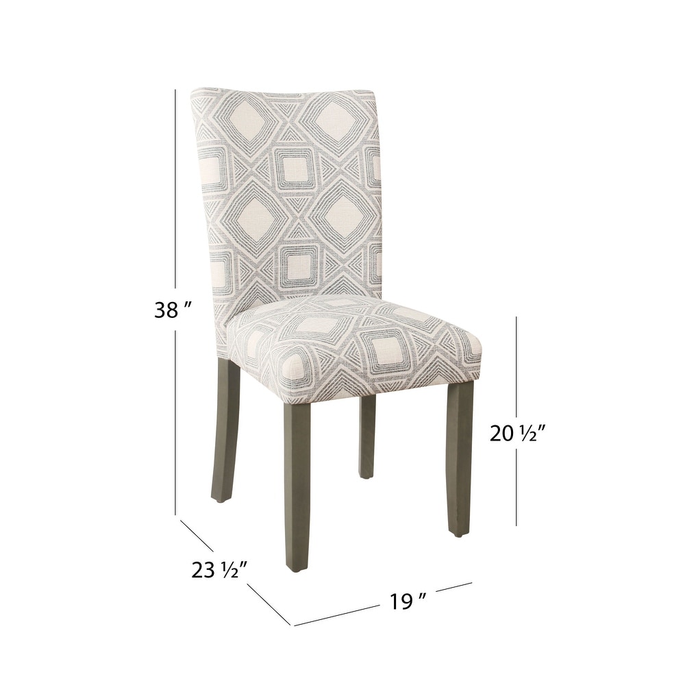 HomePop Classic Parsons Dining Chair   Set of 2