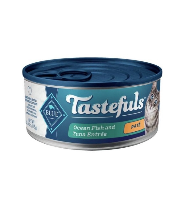 Blue Buffalo Tastefuls Adult Cat Ocean Fish and Tuna Entree Pate Wet Cat Food - 5.5oz