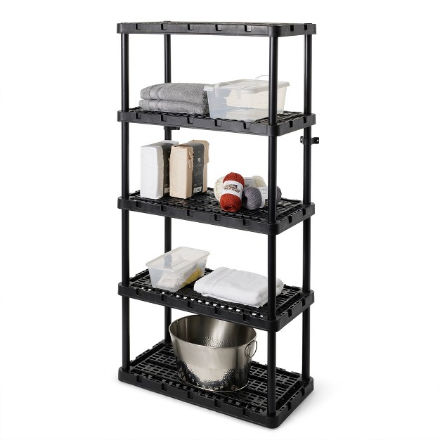 Gracious Living 5 Shelf Knect a shelf Ventilated Heavy Duty Storage