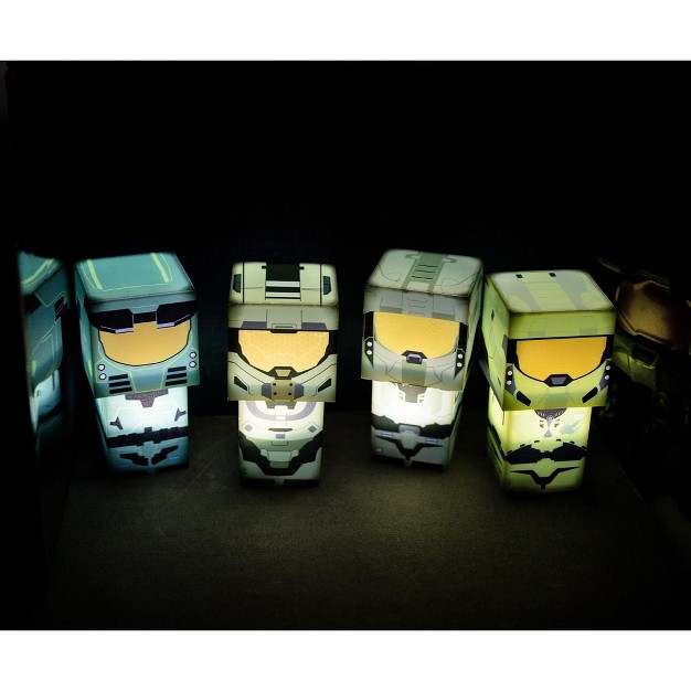 Ukonic Halo Green Master Chief Evolved Mini Figural Mood Lights Set Of 4