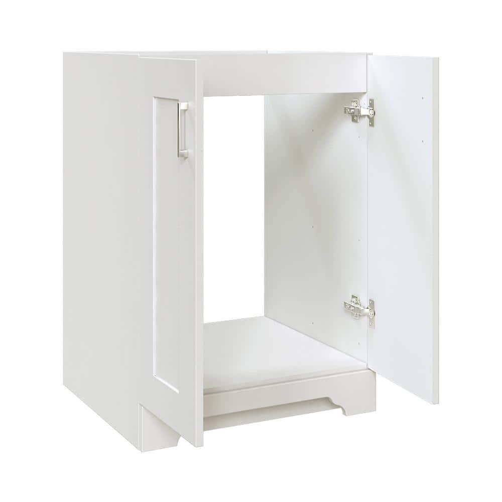 Home Decorators Collection Hawthorne 24 in W x 2134 in D Vanity Cabinet in Linen White