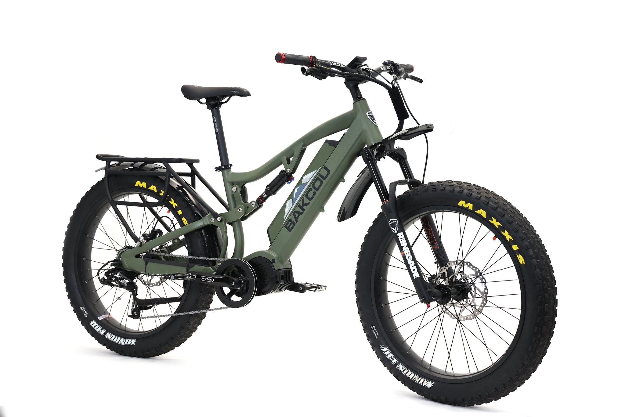 Bakcou Storm G2 Full Suspension Electric Hunting Bike Bafang Ultra Mid Drive Motor