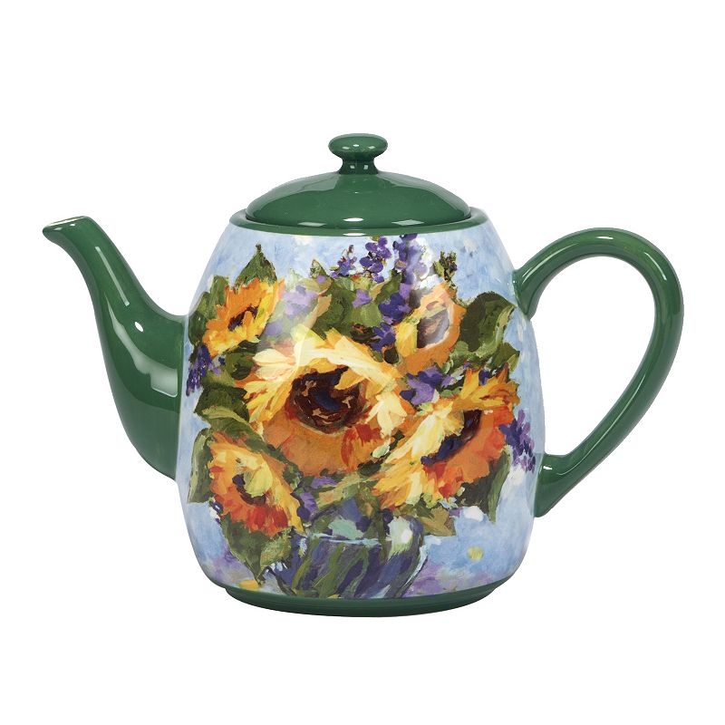 Certified International Sunflower Bouquet Teapot