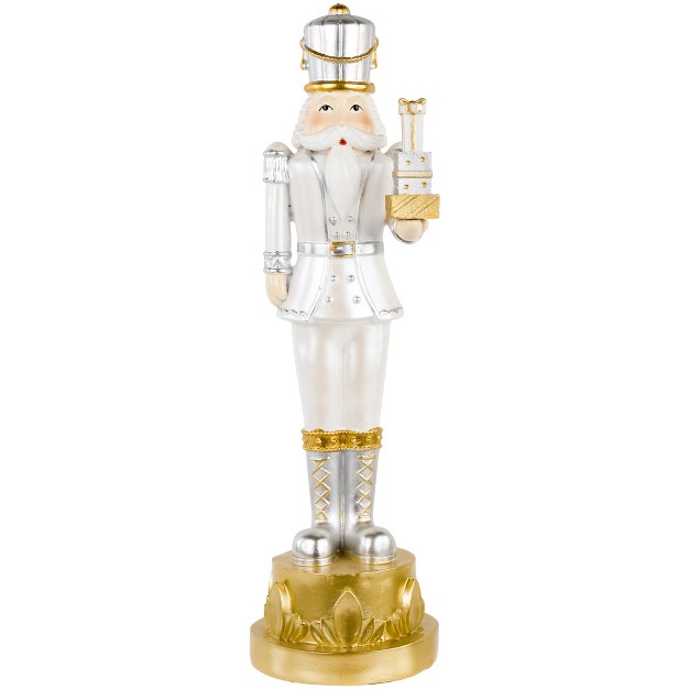 Gold Metallic Christmas Nutcracker With Gifts