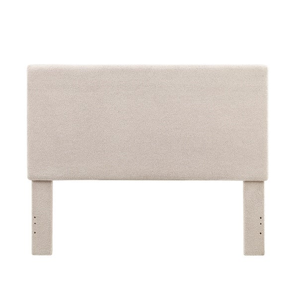 Collymore Natural Sherpa Fleece Headboard - - 36411829