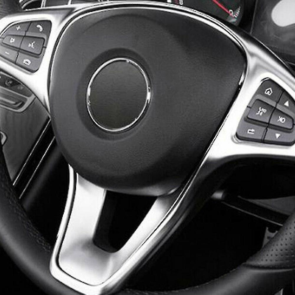 Car Steering Wheel Button Frame Decoration Cover Sticlers Trim For C Class W205 E Class W213 Glc X2