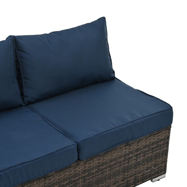 Patio Furniture，Outdoor Furniture，Seasonal PE Wicker Furniture，4 Set Wicker Furniture