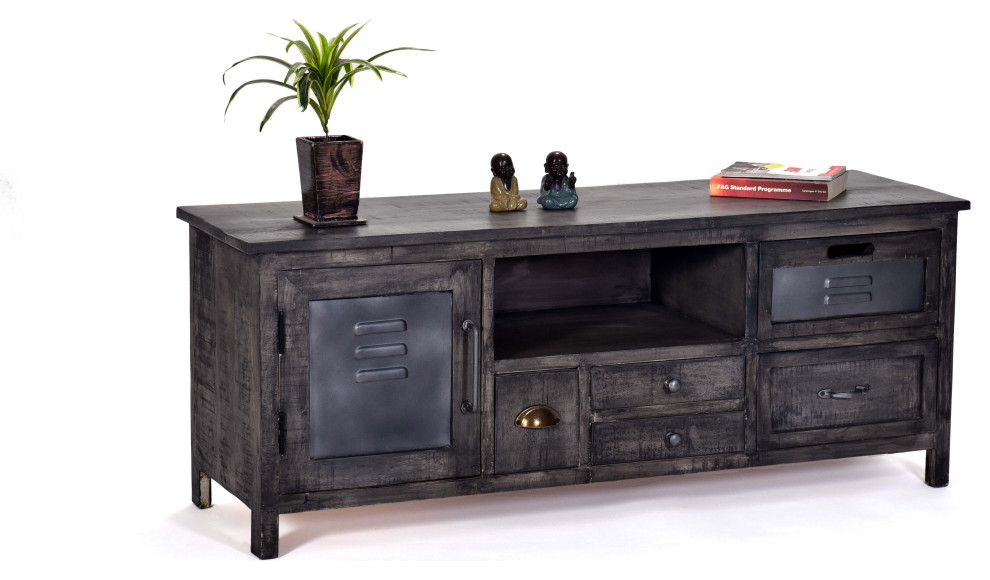 Layover Console   Rustic   Entertainment Centers And Tv Stands   by Progressive Furniture  Houzz