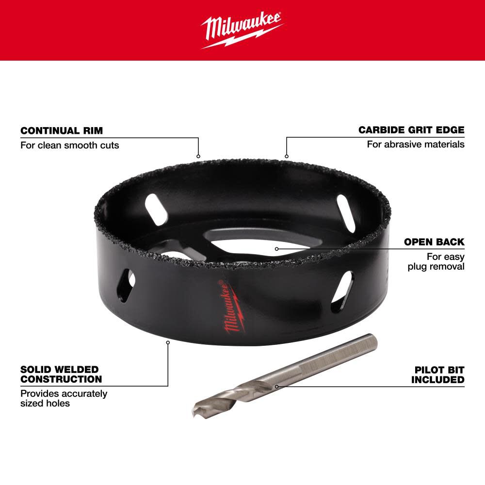 Milwaukee 6-7/8 in. Recessed Light Hole Saw 49-56-0315 from Milwaukee