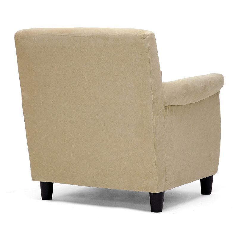 Baxton Studio Marquis Microfiber Club Chair