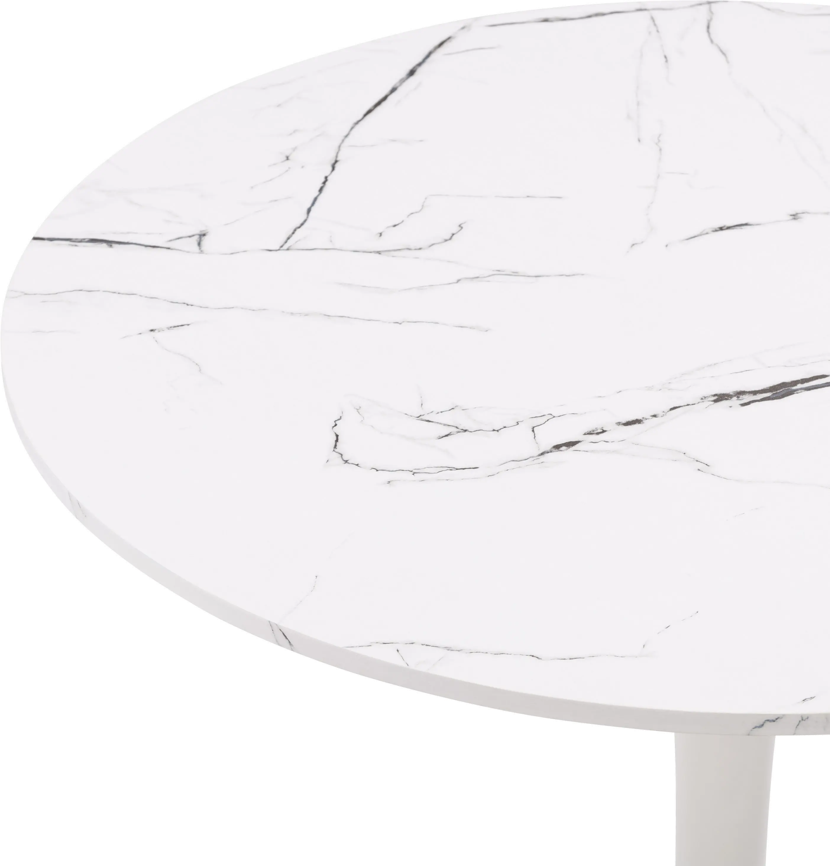 Ivo White Marble Bistro Table