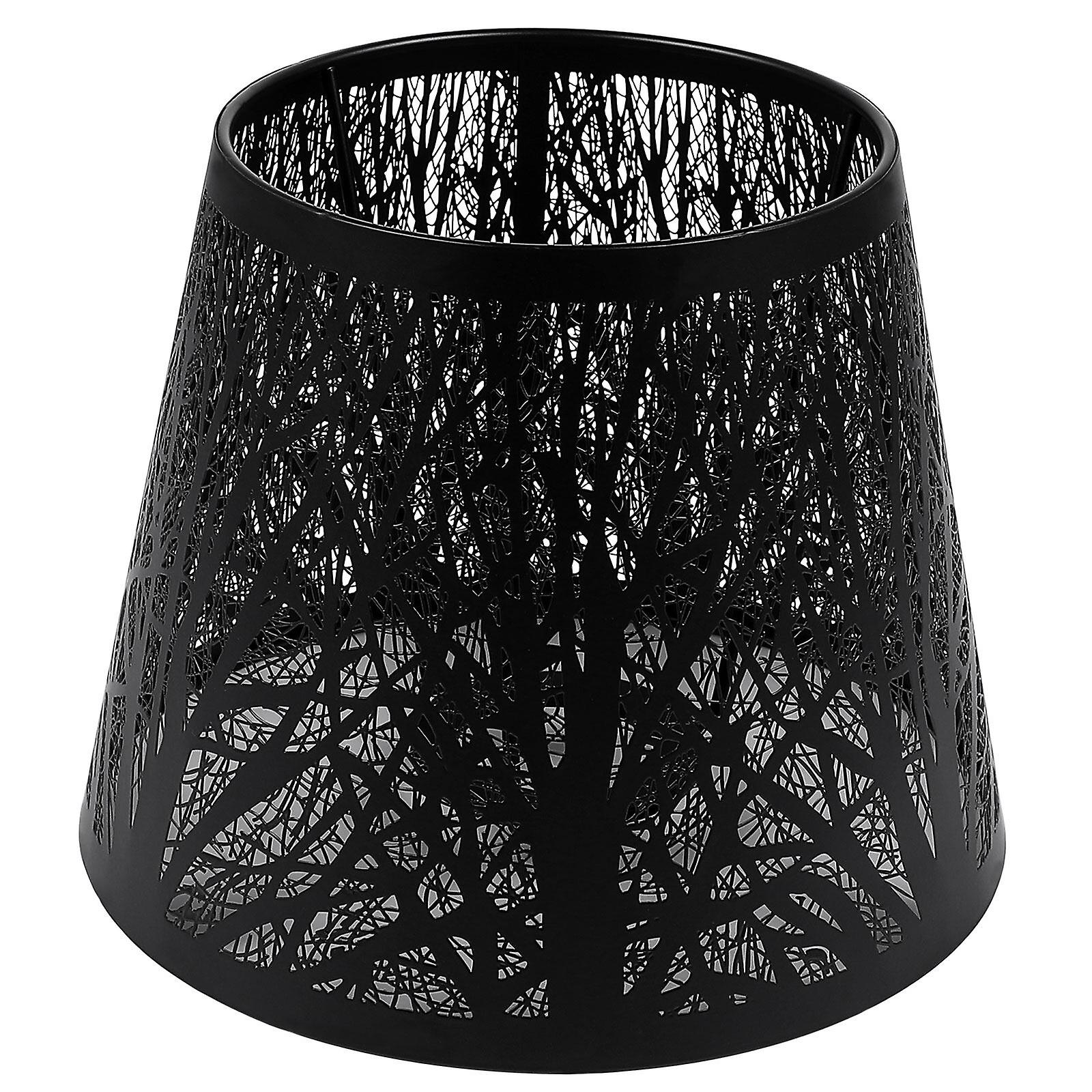 1pc Tree Shadow Lamp Shade Iron Art Table Lamp Cover Bedside Lamp Metal Shade Decorative Lamp Shade