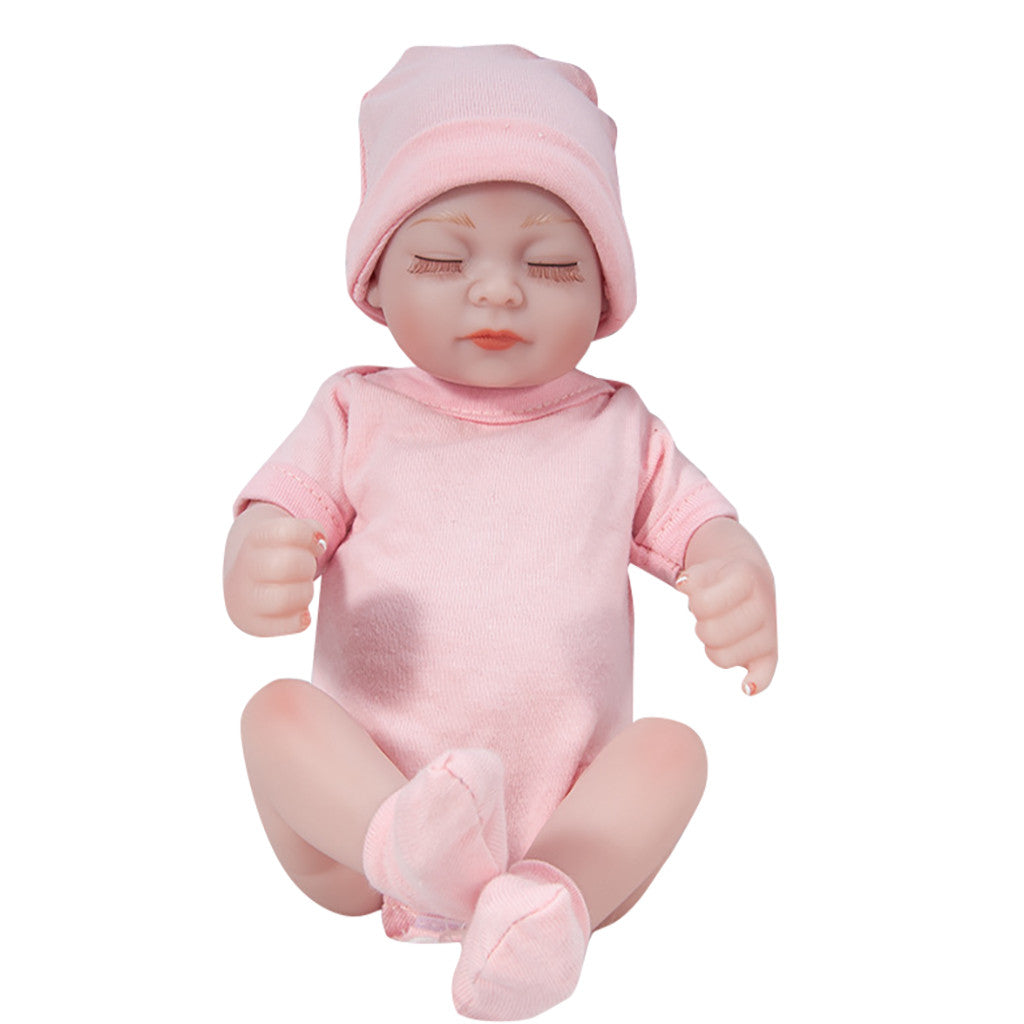 Fridja 28CM Lifelike Baby Dolls Baby Toys For Children 11 Inch Full Silicone Mini Doll