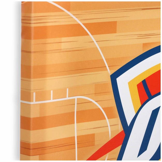 Nba Oklahoma City Thunder Court Canvas Wall Sign