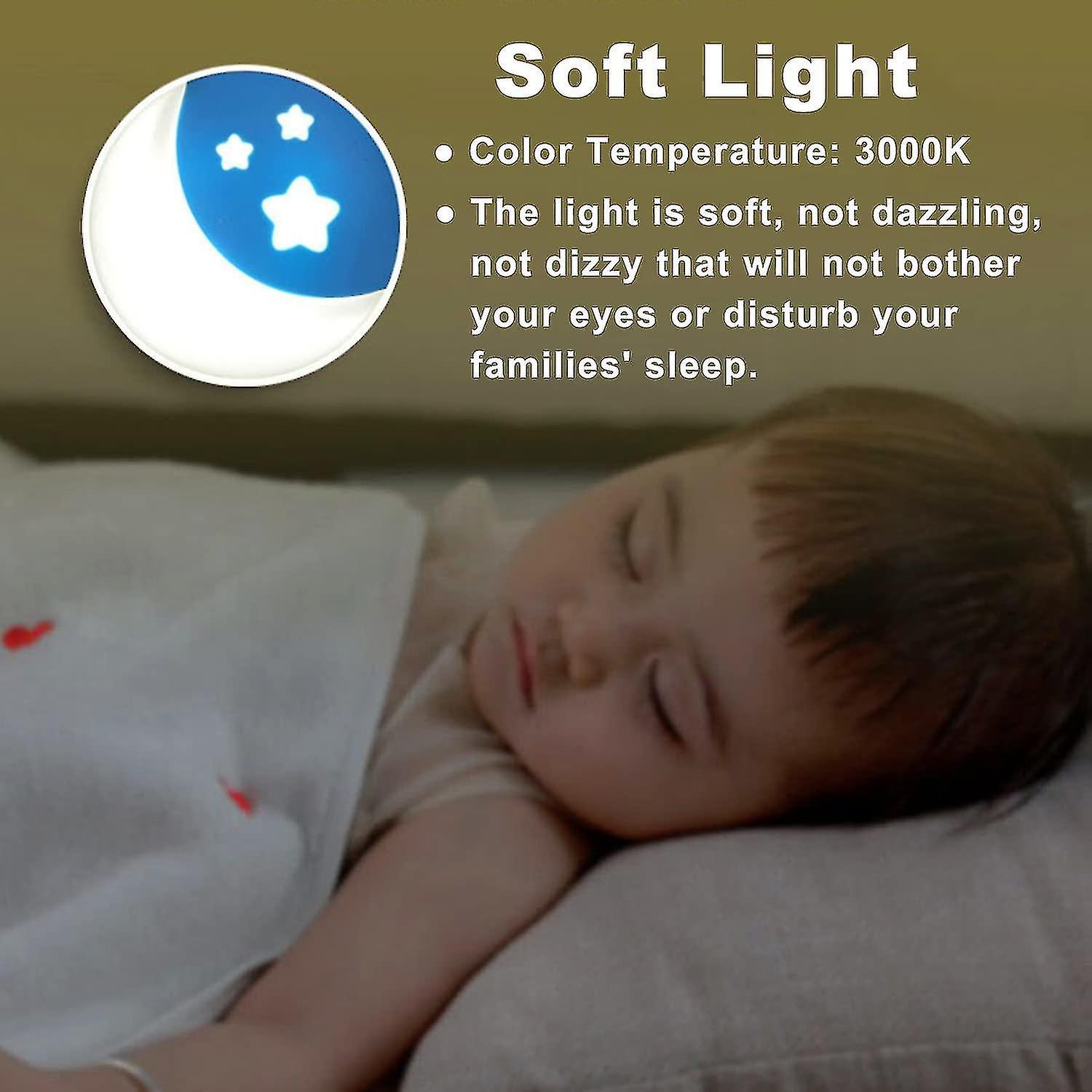 2 Night Light Socket With Light Sensor， Led Night Light For Children， Night Gift