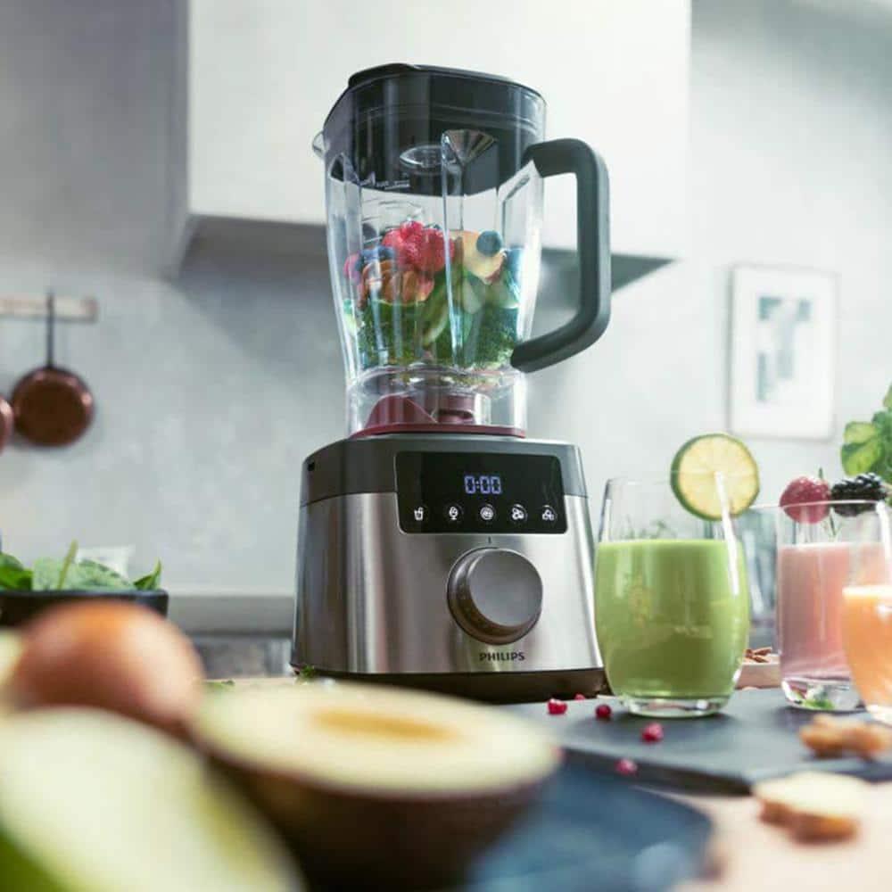 Philips 68 oz Avance Collection 10Speed Blender Stainless SteelBlack Blender with ProBlend Extreme Technology