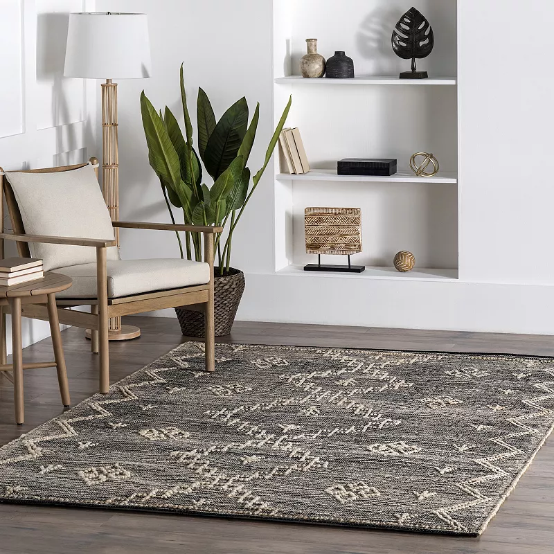 nuLOOM Julianne Handmade High-Low Jute Moroccan Area Rug