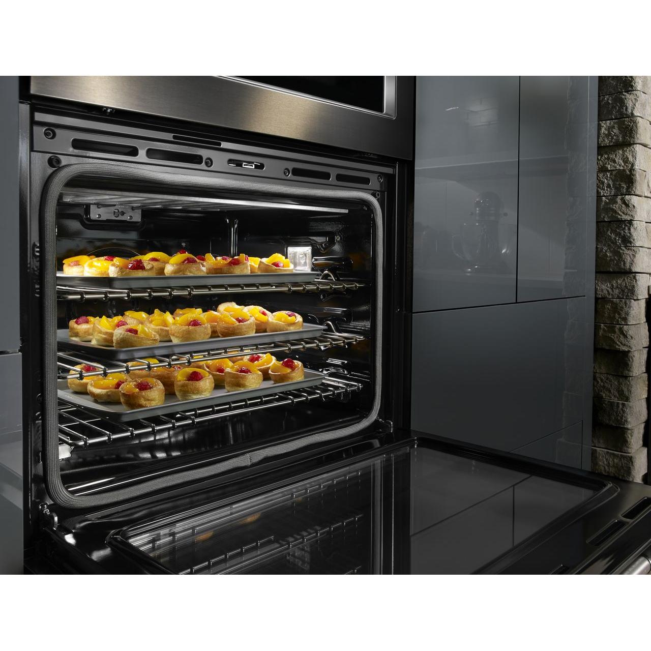 KitchenAid 30-inch, 5 cu. ft. Built-in Combination Wall Oven with Convection KOCE500EBS