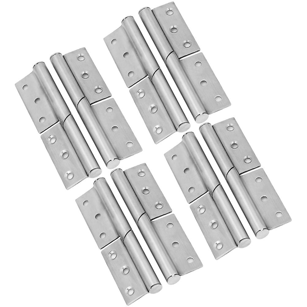 8 Set Hinges Stainless Steel Lift Off Hinge Detachable Door Hinge Home Hardware Accessory